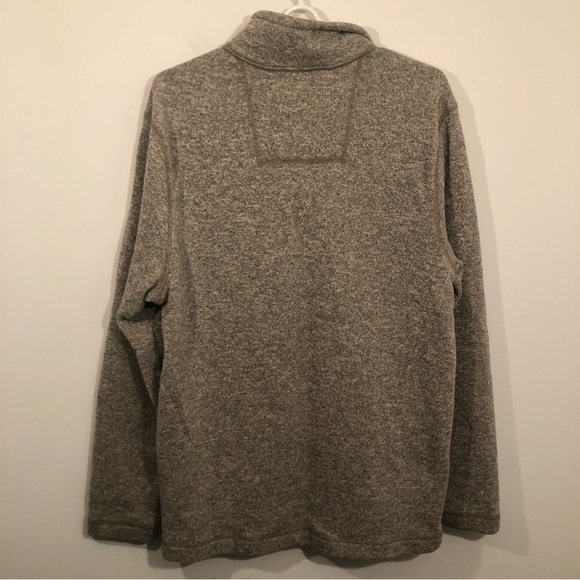 Bass 1/4 Zip Knit Sweater Men’s XL  Mixof Tan and Black - Picture 2 of 6